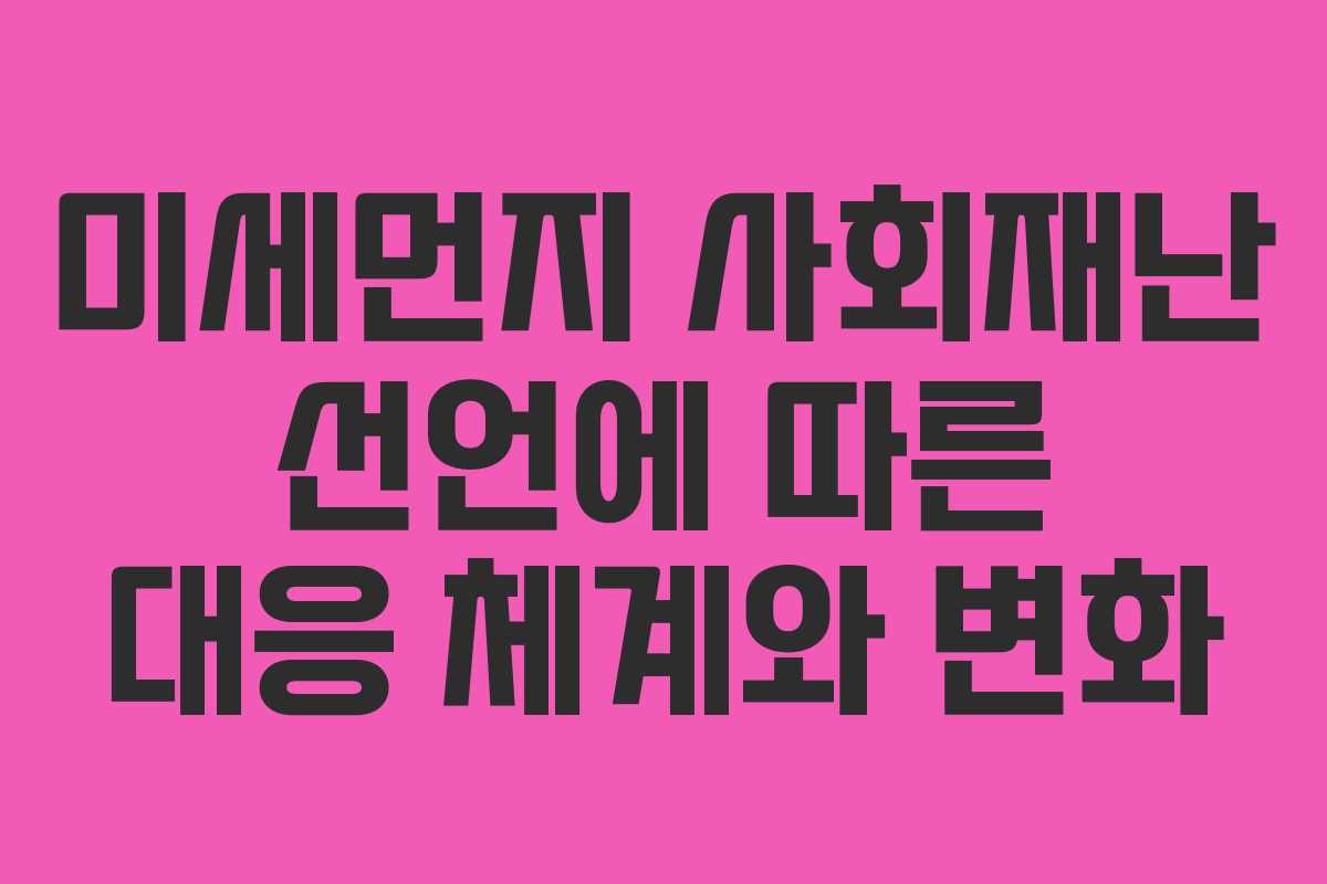 미세먼지-사회재난-선언에-따른-대응-체계와-변화