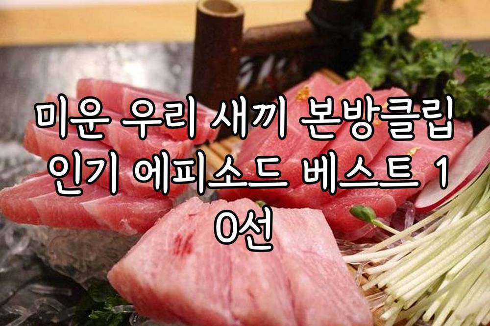 미운 우리 새끼 본방클립 인기 에피소드 베스트 10선