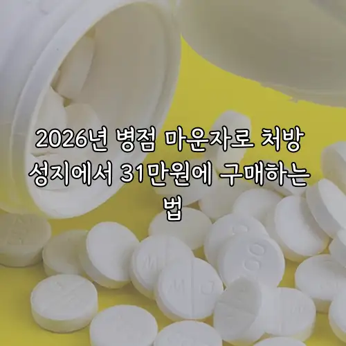 2026년 병점 마운자로 처방 성지에서 31만원에 구매하는 법