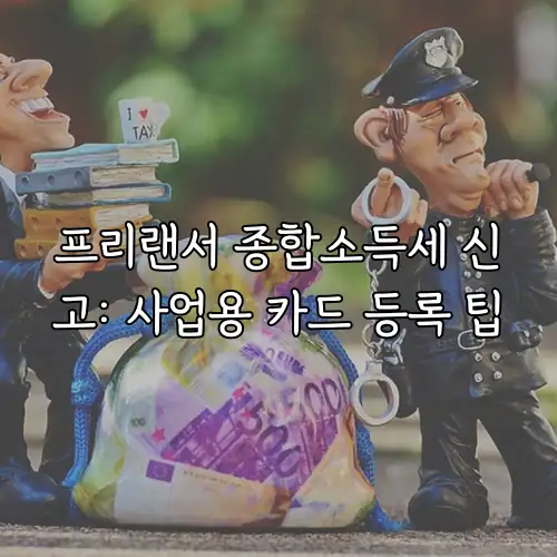 프리랜서 종합소득세 신고: 사업용 카드 등록 팁